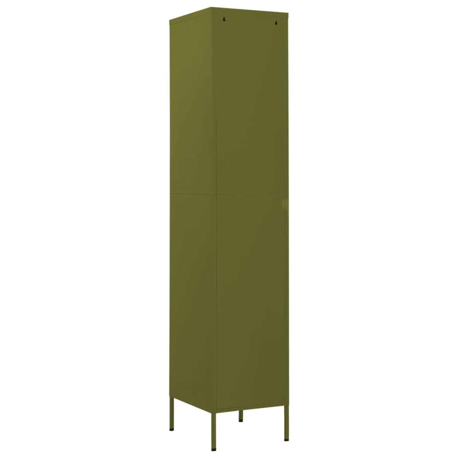 ARKEM Schließfachschrank Olivgrün 35x46x180 cm Stahl Spind Schrank SchließFachschrank AufbewahrungsschräNke Stahlschrank