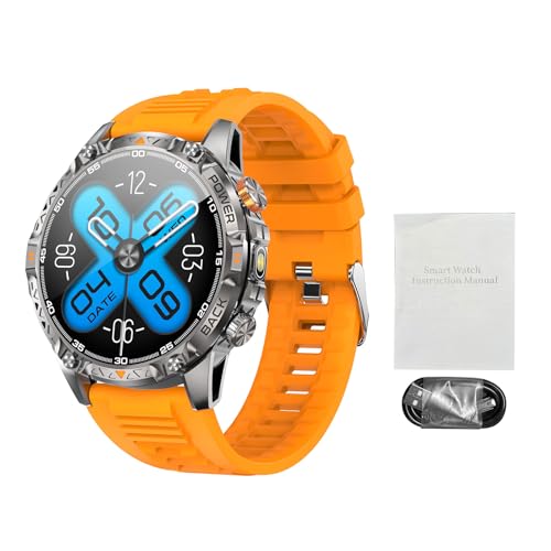 Smartwatch montre de sport 1,7" avec 100+ modes sportifs et tracker IP68 orange