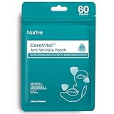 NURIVE Advanced Wrinkle Patches 60ct Smile Line, Frown Line Wrinkle Patches for Facial Korean Skin Care Face Wrinkle Tape Invisible Overnight with Retinol & Collagen (Small (Face))