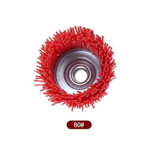 Image of HARFINGTON 3 inch Nylon Filament Wire Wheel Cup Brush for Angel Grinders with 5 /8 inch-11 Threaded Arbor, Abrasive Wire Brushes Set for Rust /Corrosion /Paint Removal and Scrub Surfaces