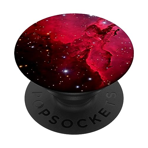 Red Black Space Nebula PopSockets Swappable PopGrip