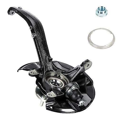RVXX2315 - Hendrickson Aux Lift Axle - 2024 Volvo VNL 5 TadaMark Front Right Steering Knuckle & Wheel Bearing Hub Assembly Fit for Honda Accord 2008-2012, for Acura TSX 2009-2014, Replace for 698-446 698446 LK052 44300TA0A61, Passenger Side