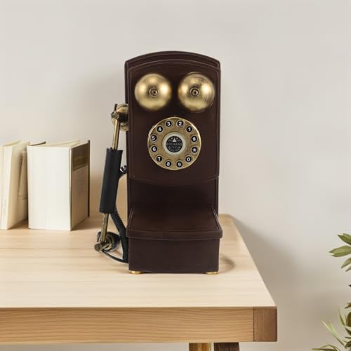 Téléphone Mural Rétro Cadran Rotatif - Customiser Mur Vide Vintage - 5