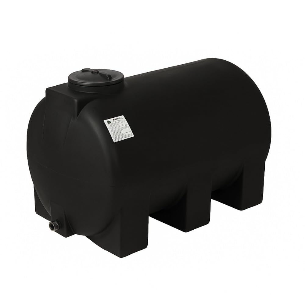 Serbatoio acqua potabile BALKAN ENERGY, cilindrico orizzontale 500 L (nero)