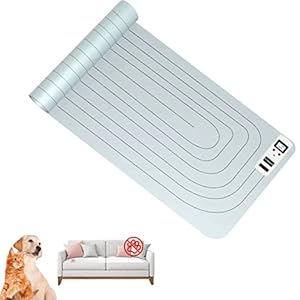 pet Training mat, Scan pet Indoor Electric Shock mat, LED Screen Cats and Dogs Electric Shock mat, Electric Drive Training mat to Keep Pets Away from The Sofa, 3 Modes (20″x48″)