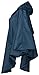 QZUnique Women's Waterproof Packable Rain Jacket Batwing-sleeved Poncho Raincoat,Blue,Onesize