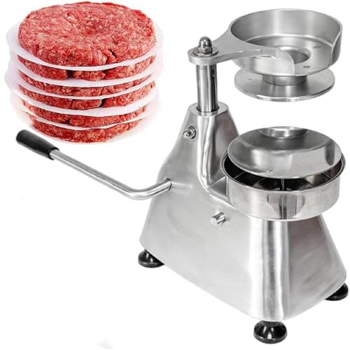 Presse à hamburger en acier inoxydable 150 mm avec poignée ergonomique pour steak haché