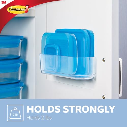 Image of Command Clear Medium Caddy with Clear Strips, 1 Caddy, 4 Strips