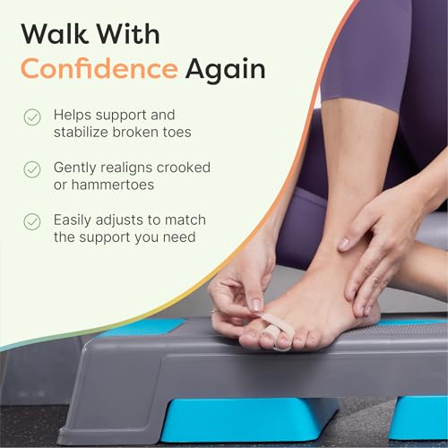 Image of ZenToes Hammer Toe Straightener, Broken Toe Splint & Buddy Wraps, 4 Ct (Pack of 3)