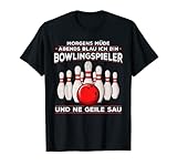 Herren Bowling Spieler - Kegeln Bowling Kegler Kegelclub Bowling T-Shirt