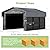 Real Relax 10x15ft Heavy Duty Metal Carport with Galvanized Steel Roof, Removable Sidewalls, Outdoor Car Port Shelter for Cars, Trucks and Boats, Gray