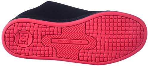 Tênis de skate feminino DC Court Graffik, Black/Hot Pink, 8