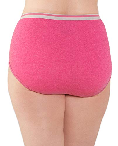 Fruit of the Loom Women's Eversoft Cotton Brief Underwear, Tag Free & Breathable, Available in Plus Size