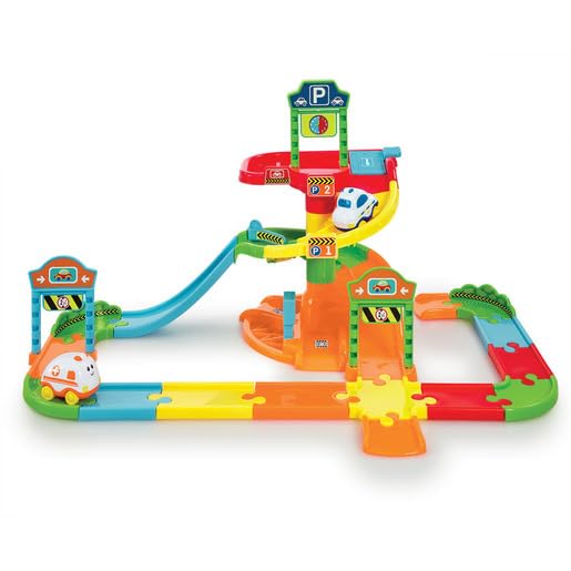 Little LotAddo Park & Drive Garage Playset – Race Car Set for Children Ages 12 Months and Over
