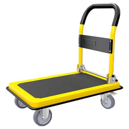 Carretilla plegable plataforma resistente de carga y transporte miniatura 1