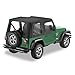 Pavement Ends by Bestop 51144-35 Black Diamond Replay Replacement Soft Top Clear Windows-With upper Door Skins-No frame hardware included- 2003-2006 Jeep Wrangler (except Unlimited)