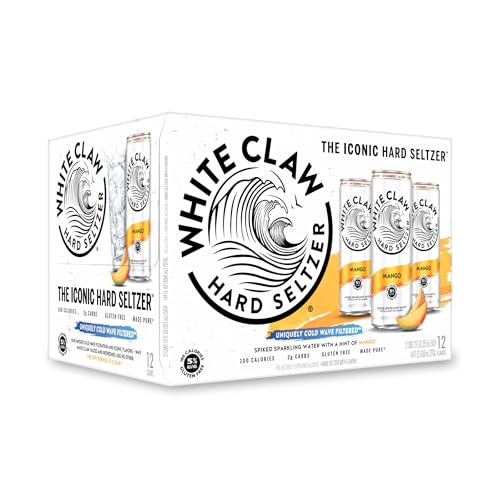 White Claw Hard Seltzer Mango, 12pk, 12 Fl Oz Cans