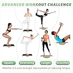 Professional Wooden Balance Board for Adults-Anti-Slip 350LBS Wobble Board for Physical Therapy, Standing Desk, Core Strength-Rocker Board,Balancing Board - Image 4