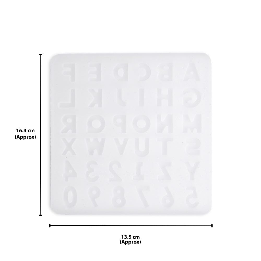 Little Birdie Silicone Resin Mould Mini Alphabet and Numbers | Epoxy Resin Mould | Mold for Resin Art,Soap Making, Clay Modelling| Resin Art Materials Kit 3