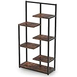 Tribesigns 6 Tiers Bookshelf, Industrial Ladder Shelves Racks, Open Shelf Bookcase, Free Standing...