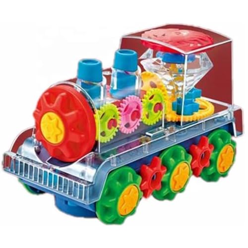 SDMAX Flash Active Train For Kids, Flashing LED Light, Train Engine Toy With Music And Sound, Battery-Powered, 360 Degree Rotation Gear, Easy To Grasp, Lightweight