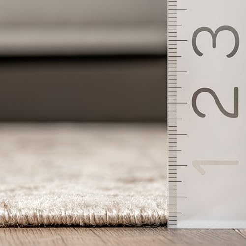 Tapete decorativo nuLOOM Freja Beige 274x183 cm miniatura 2