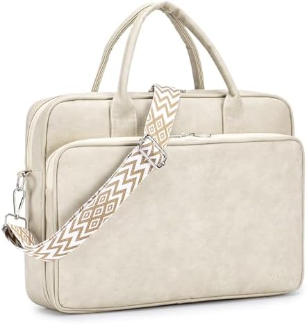 Maletin Ordenador Portatil Mujer 15,6 Pulgadas, Cuero Impermeable...