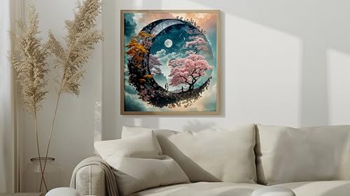 50% Off 5D Moon Tree Diamond Painting Kit for Adults - 12x12 Inch - Image 3