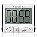 Produktbild Merisny Digital Küchentimer/Stoppuhr, Kochtimer Wecker mit großem Bildschirm, laut klingendem Alarm, starker magnetischer Rückwand, versenkbarer Ständer, [2 Knopfzellen im Lieferumfang]