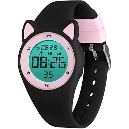 Moon Boat Digital Toy Watch with Alarm Clock, Stopwatch,Pedometer as Christmas Gift
