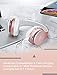 Over Ear Bluetooth Headphones, WXY Girls Wireless Headset V5.0 with Built-in Mic, Micro TF, FM Radio, Soft Earmuffs & Lightweight for iPhone/Samsung/PC/TV/Travel(Rose Gold)