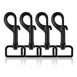 4 Stück Karabiner mit Drehgelenk, Haken mit Drehgelenk, Karabiner, Haken mit Drehgelenk, für Hundehalsband, für Hundehalsband Eimer Hängematte Pferd Tack