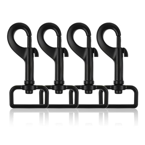 4 Stück Karabiner mit Drehgelenk, Haken mit Drehgelenk, Karabiner, Haken mit Drehgelenk, für Hundehalsband, für Hundehalsband Eimer Hängematte Pferd Tack
