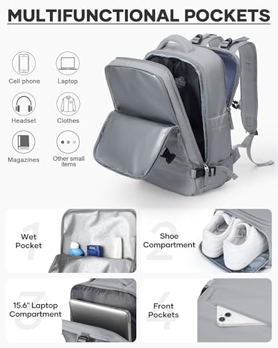 Image of coofay Vacuum Backpack Travel with Pump Vacpack Travel Backpack with Vacuum System Mochila de Viaje Compresion al Vacio Easyvacpack Airbag Backpacks for Traveling Carry on Luggage