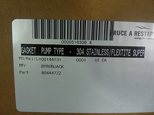 Byron Jack 804447ZZ 304 Stainless Flextite Pump Gasket