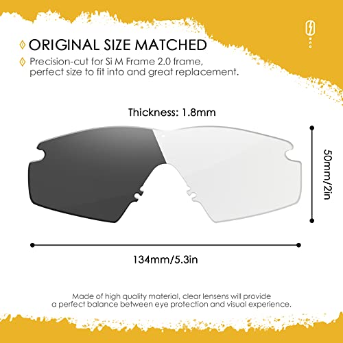 Image of ANSI Z87.1 Replacement Lenses For Oakley Si Ballistic M Frame 2.0 Sunglasses