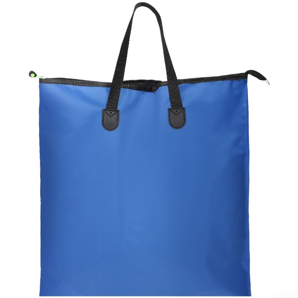 Foldable Fishing Gear Bag Featuring Waterproof Oxford Construction for Fish Keeper Storage and Angling Equipment Protection (S-blue)