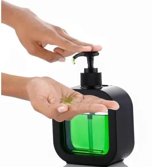 Multipurpose Liquid Soap Refillable Plastic Dispenser Hand Wash, Dish Wash, Shampoo, Conditioner, Shower Gel Lotion for Bathroom and Kitchen 300ml (Black - Pack of 1)1PIS/BLACK SAMPOOBOTTLE/220_KP1252-image-33