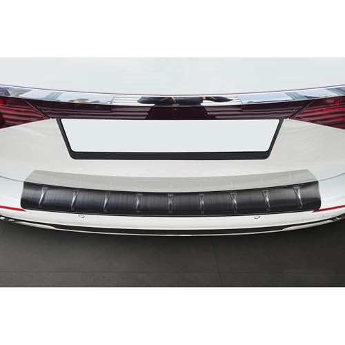 Protection de seuil arrière Avisa en inox noir pour Mercedes Classe-E S214 Estate 2023- Ribs