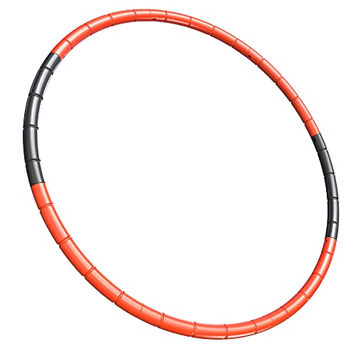 BOHS Cerceau de fitness pour enfants, taille et poids ajustables, 65-67 cm, rouge