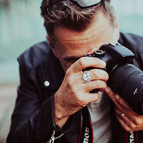 jewelrywe men women finger watch creative elastic round quartz finger ring watches