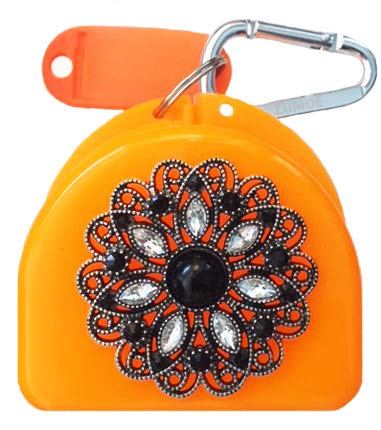 Zumoe Decorated Mouthguard Case - Night Star - Orange