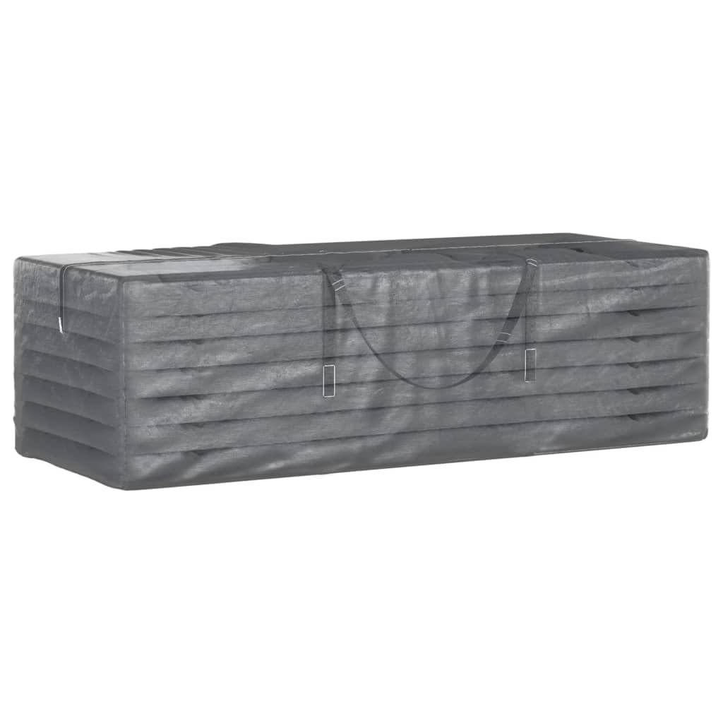 Custodia Protettiva per Cuscino da Giardino (135×40×55 cm(2pcs)) | Resistente All'acqua Resistente con Cerniere per Cuscini per Divani per Mobili da Esterno Grigio