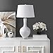 Safavieh Lighting Collection Blanche Gourd White Table Lamp, Set of 2