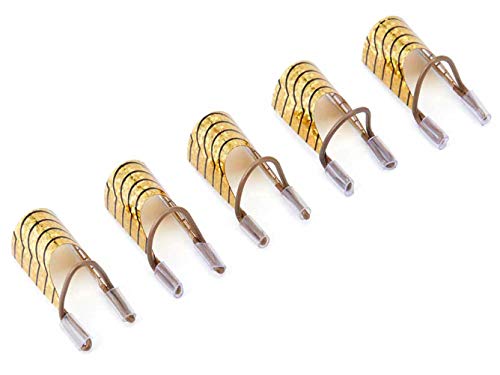Adjustable Nail Extension,5pcs Forms Guide Protector Nail Tips Acrylic UV Gel Protector French Nail Forms for Nail Art Manicure Accessory Nail Salon Home Supply (Gold)