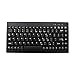 Adesso ACK-595PB - Mini Keyboard with Embeddedd Numberic Keypad - PS/2 for Windows,Black