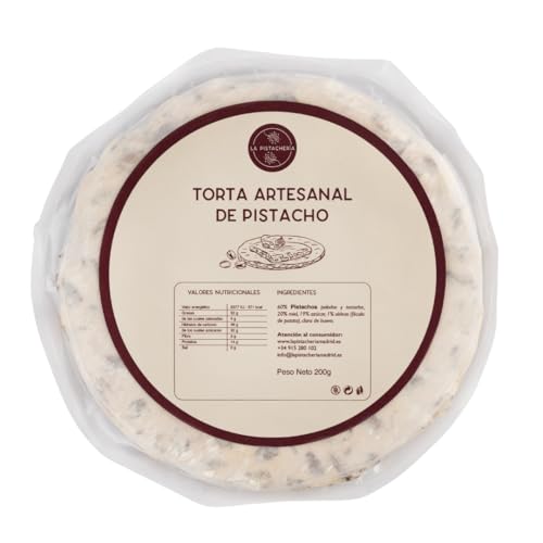 Torta Imperial Artesanal de Pistacho Gourmet Postre Tradicional Español Ingredientes Naturales Sin Gluten Delicada Textura con Miel Navideño Snack Dulce Saludable Repostería
