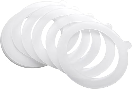 Miniatura 6 de 8 juntas de repuesto de tarro de silicona, anillos de sellado de 3.75 pulgadas para frascos con clip de vidrio, sellos de ajuste de silicona a