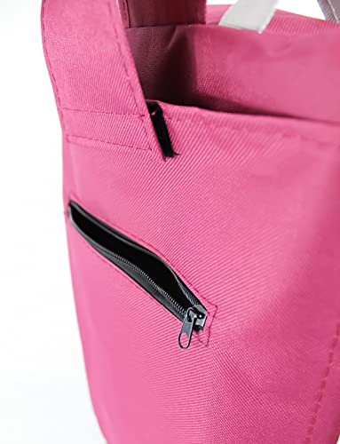 Einkaufstrolley mit 6 Rollen 35 Liter Fassungsvermögen Treppensteiger abnehmbare Tasche Trolley Einkauf Tasche Einkaufen Treppen (Bordeaux rot) – Bild 5