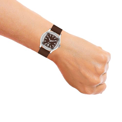 Image of styledose Minimalist dial Softest Adjustable Silicon Belt Quartz Analog Date Display Wrist Watch for Men